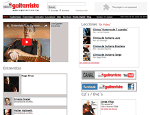 Tablet Screenshot of elguitarrista.net
